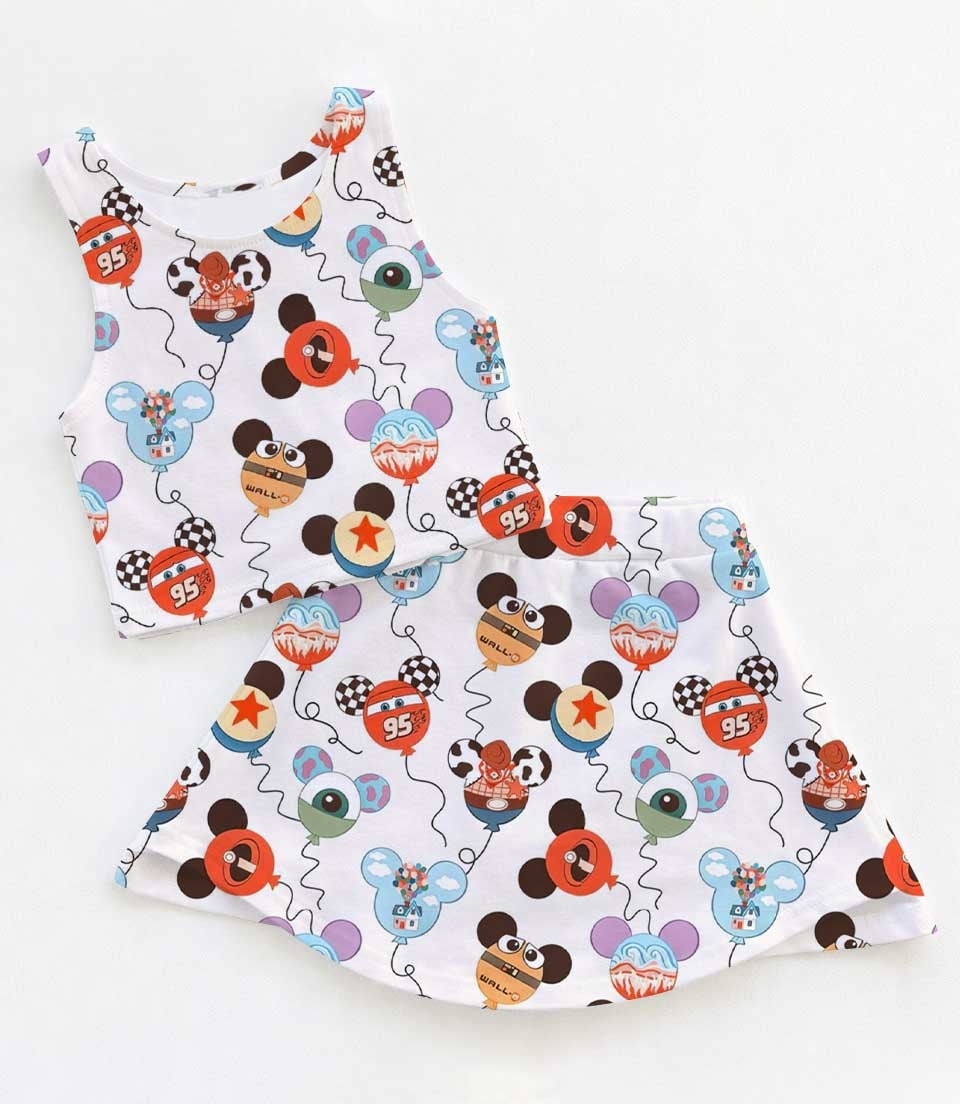 Disney Cars Dress Set, Lightning McQueen Family Vacation Outfit