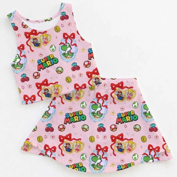 Mario Video Game Dress Set, Retro Gaming Cruise Vacation Outfit