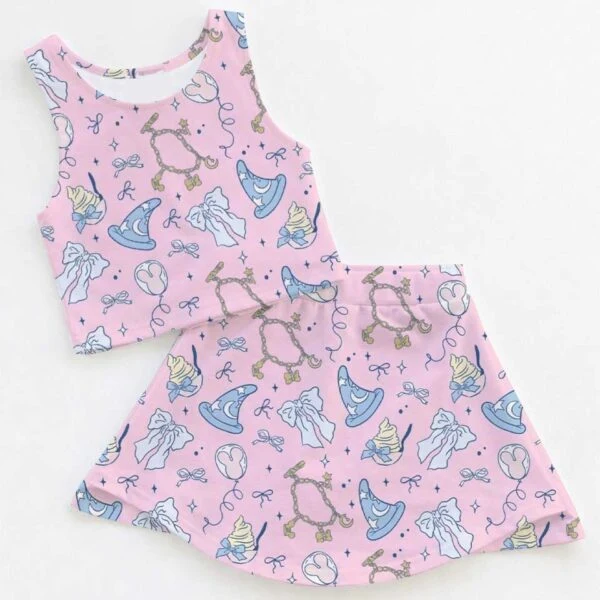 Mickey Mouse Fantasia Dress Set, Sorcerer Mickey Disneyland Vacation Outfit
