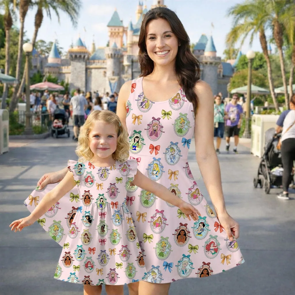 Disney Princess Ruffle Dress, Ariel Rapunzel Tiana Summer Vacation Outfit