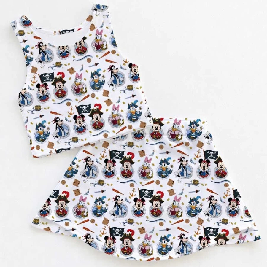 Cruise Matching Dress Set, Mother Daughter Sailor Mickey Minnie Nautical Outfit
