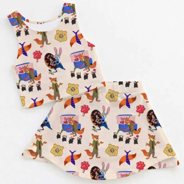 Judy Hopps Zootopia Dress Set, Bunny Power Family Vacation Birthday Outfit