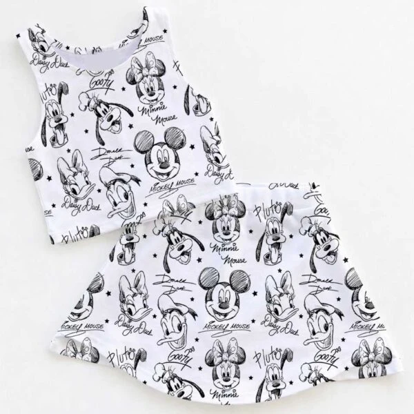 Disney Mickey & Friends Activewear Set, Safari Stripe Park Adventure Outfit