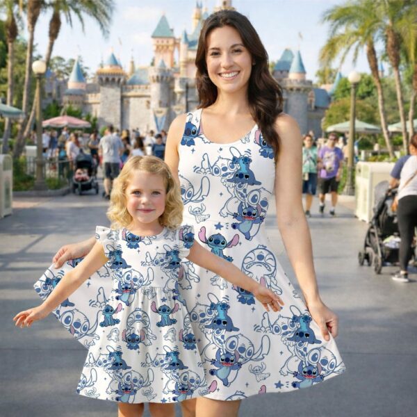 Stitch Ruffle Dress, Lilo & Stitch Summer Vacation Outfit