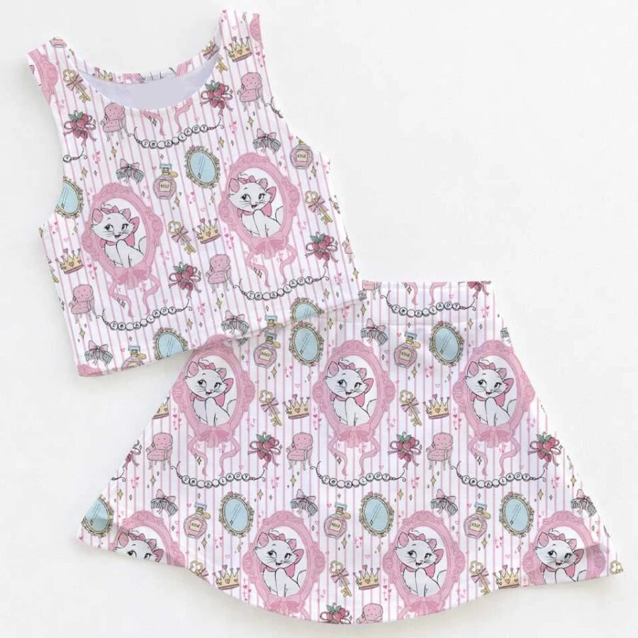 Disney Cat Marie Dress Set, Aristocats Family Vacation Outfit