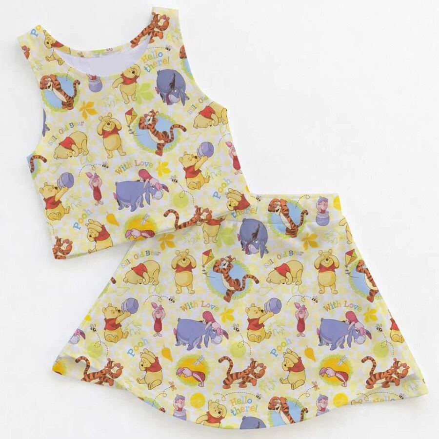 Classic Winnie the Pooh Mommy & Me Dress Set, Storybook Family Vacation Outfit