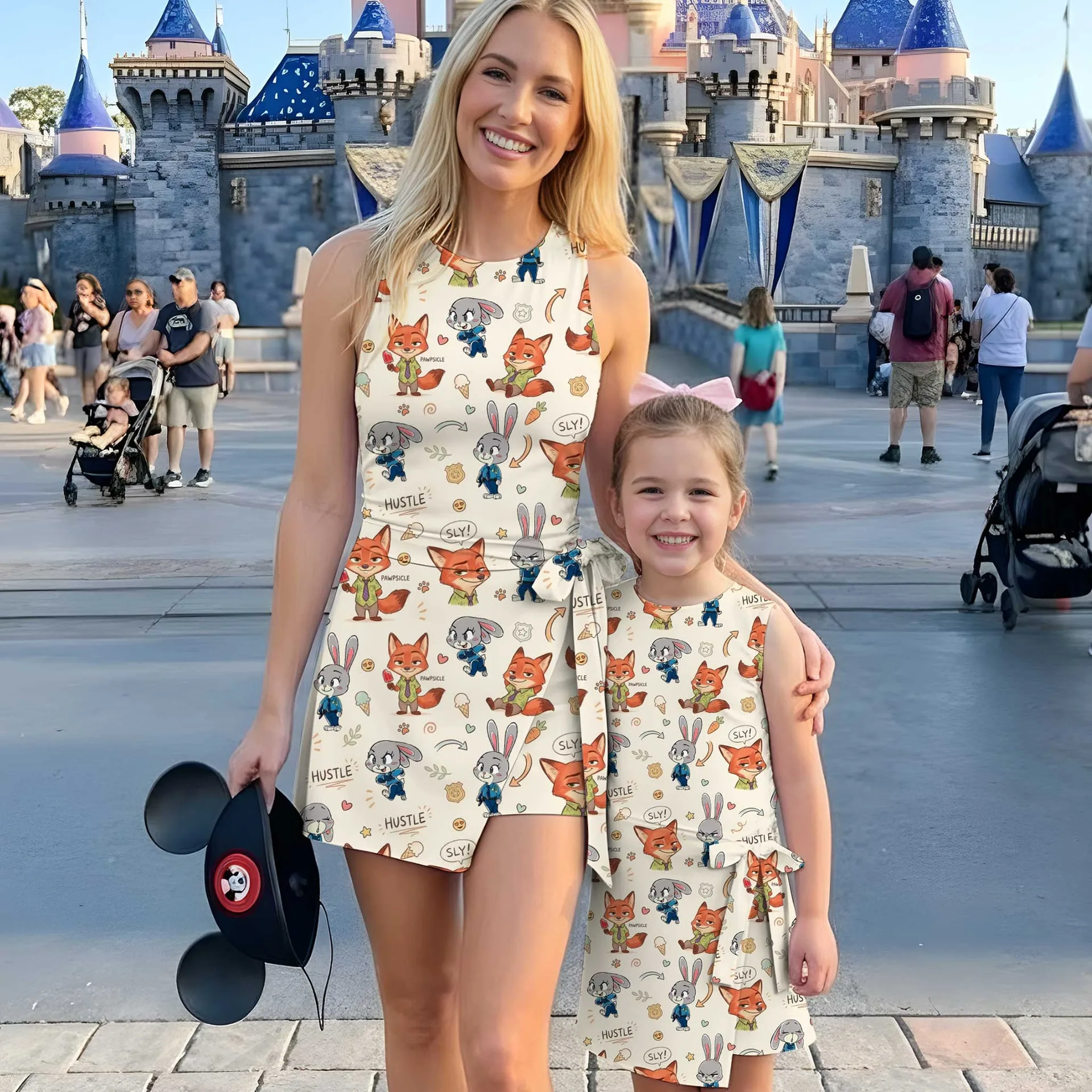 Girls Disney Nick Wilde and Judy Hopps Tennis Dress Skirt, Family Matching Outfit