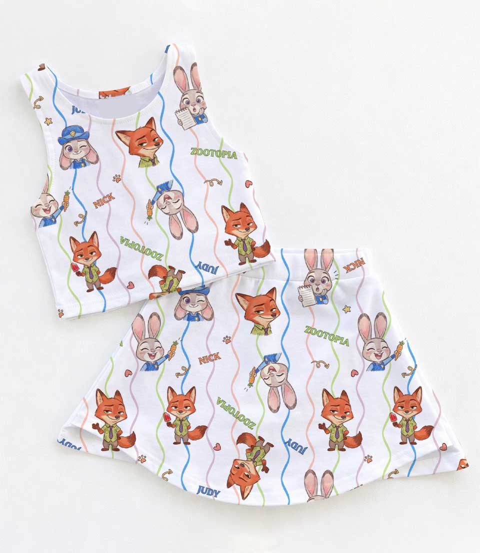 Judy Hopps Zootopia Dress Set, Officer Bunny Power Birthday Vacation Outfit