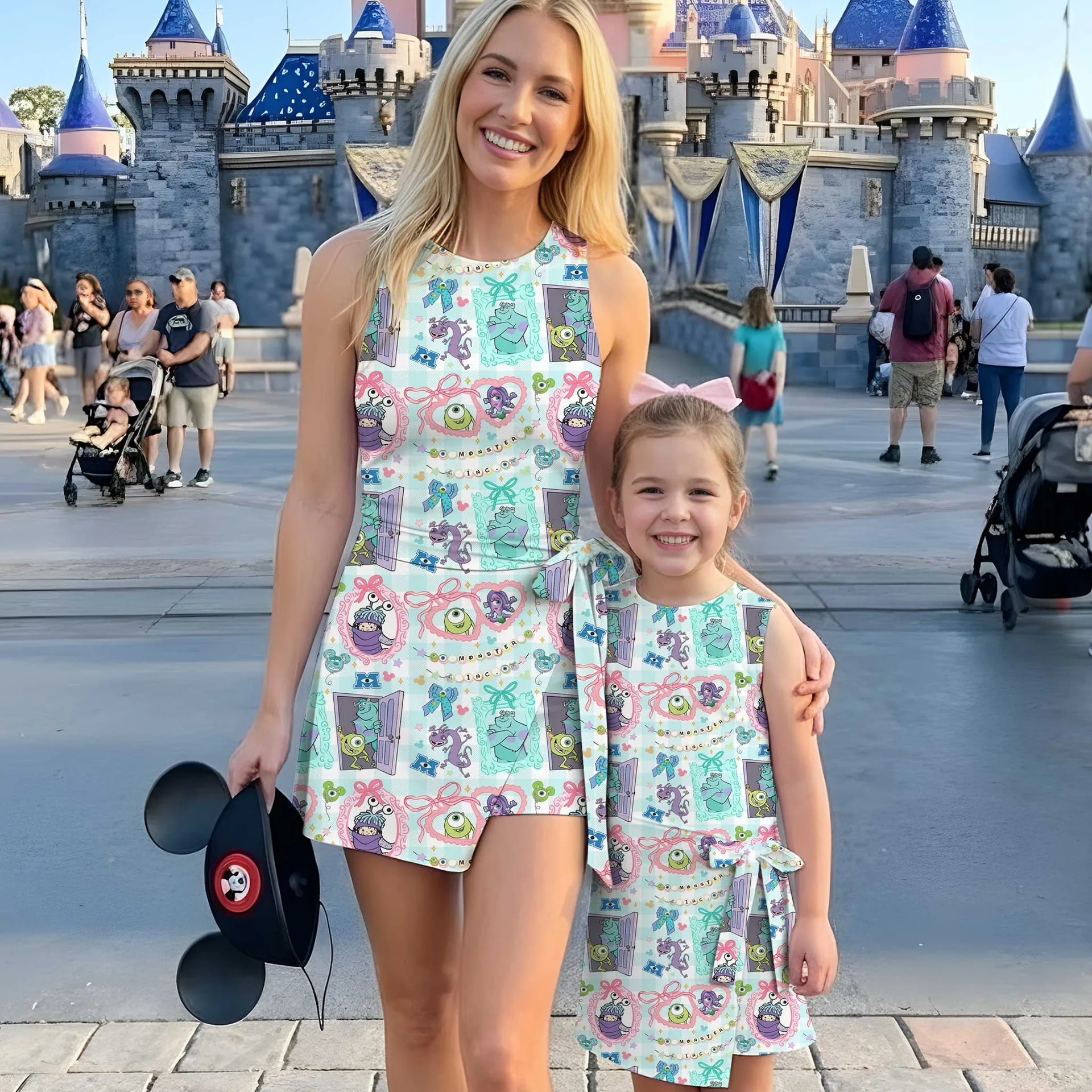 Girls Disney Monsters Inc Character Tennis Dress Skirt, Family Matching Outfit