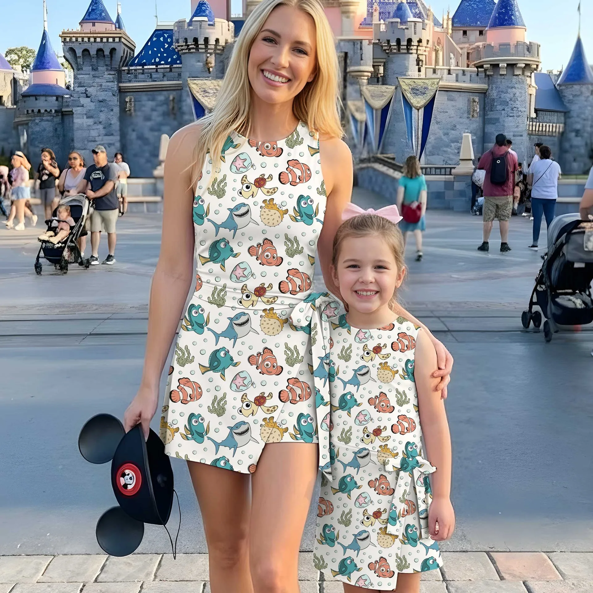 Girls Disney Finding Nemo Characters Tennis Dress Skirt, Family Matching Outfit