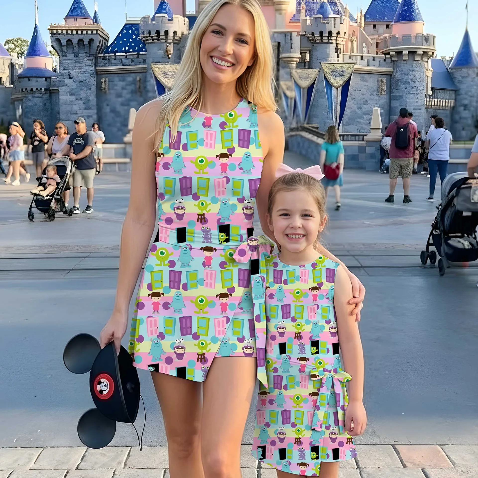 Girls Disney Monsters Inc Characters Tennis Dress Skirt, Family Matching Outfit