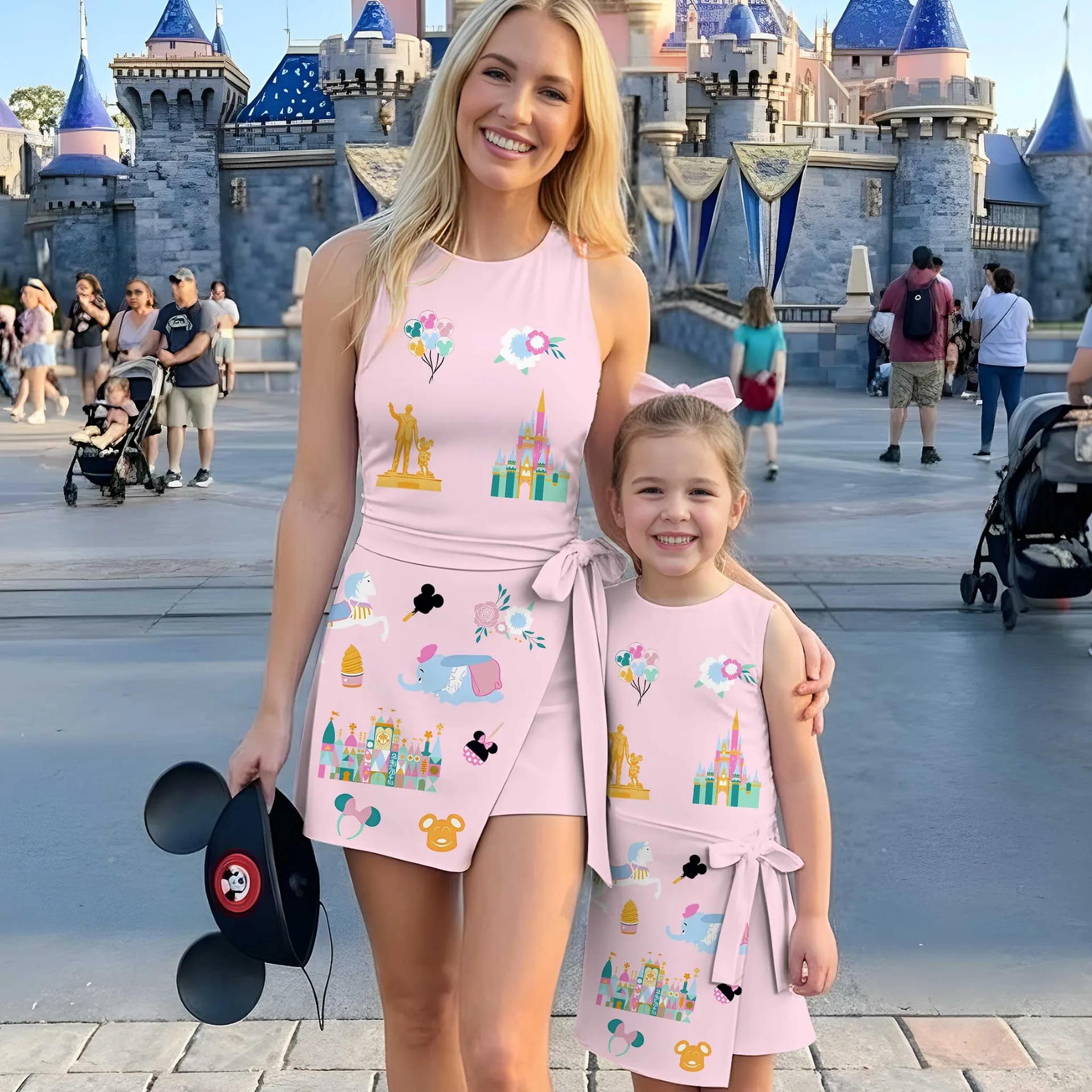 Girls Disney Parks Magical Icons Tennis Dress Skirt, Family Matching Outfit