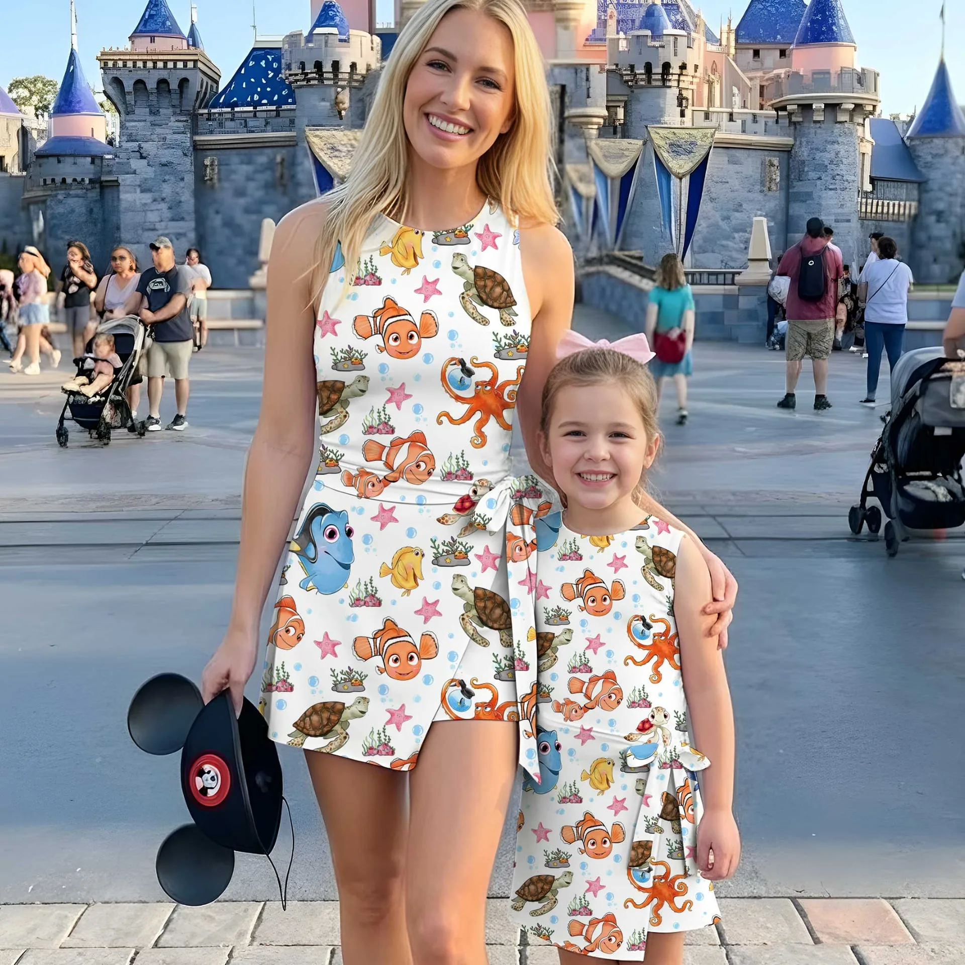 Girls Disney Finding Nemo Character Tennis Dress Skirt, Family Matching Outfit