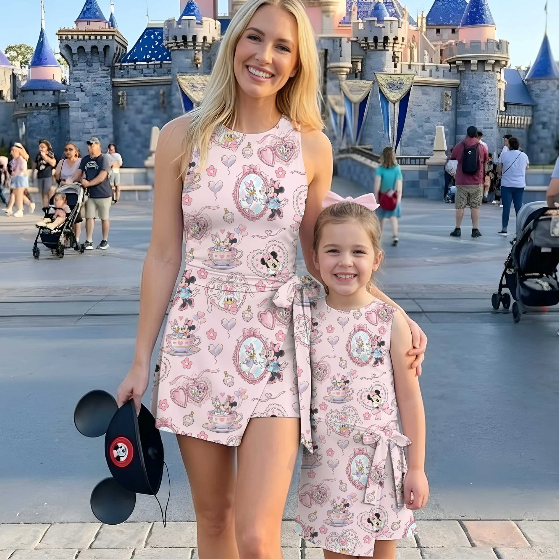 Girls Minnie Daisy Bestie Tennis Dress Skirt, Family Matching Disney Outfit