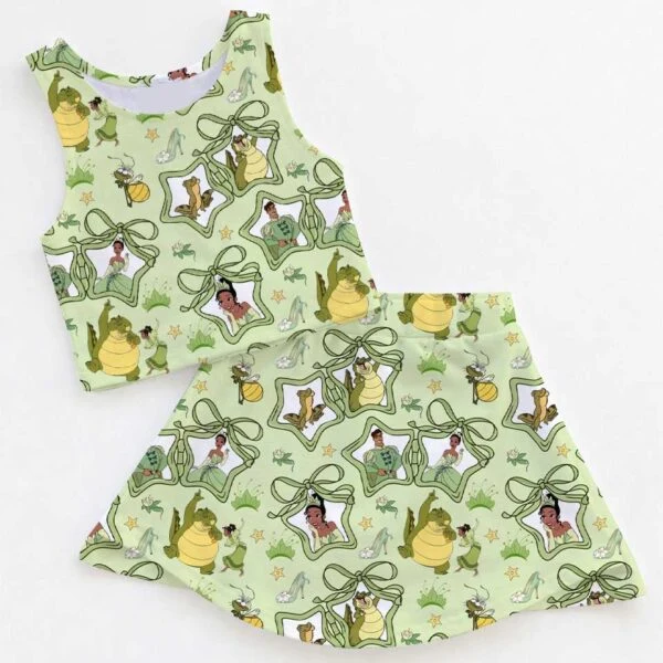 Women's Tiana Activewear Set, Princess Athletic Dress & Skort Outfit, Family Matching Sportswear