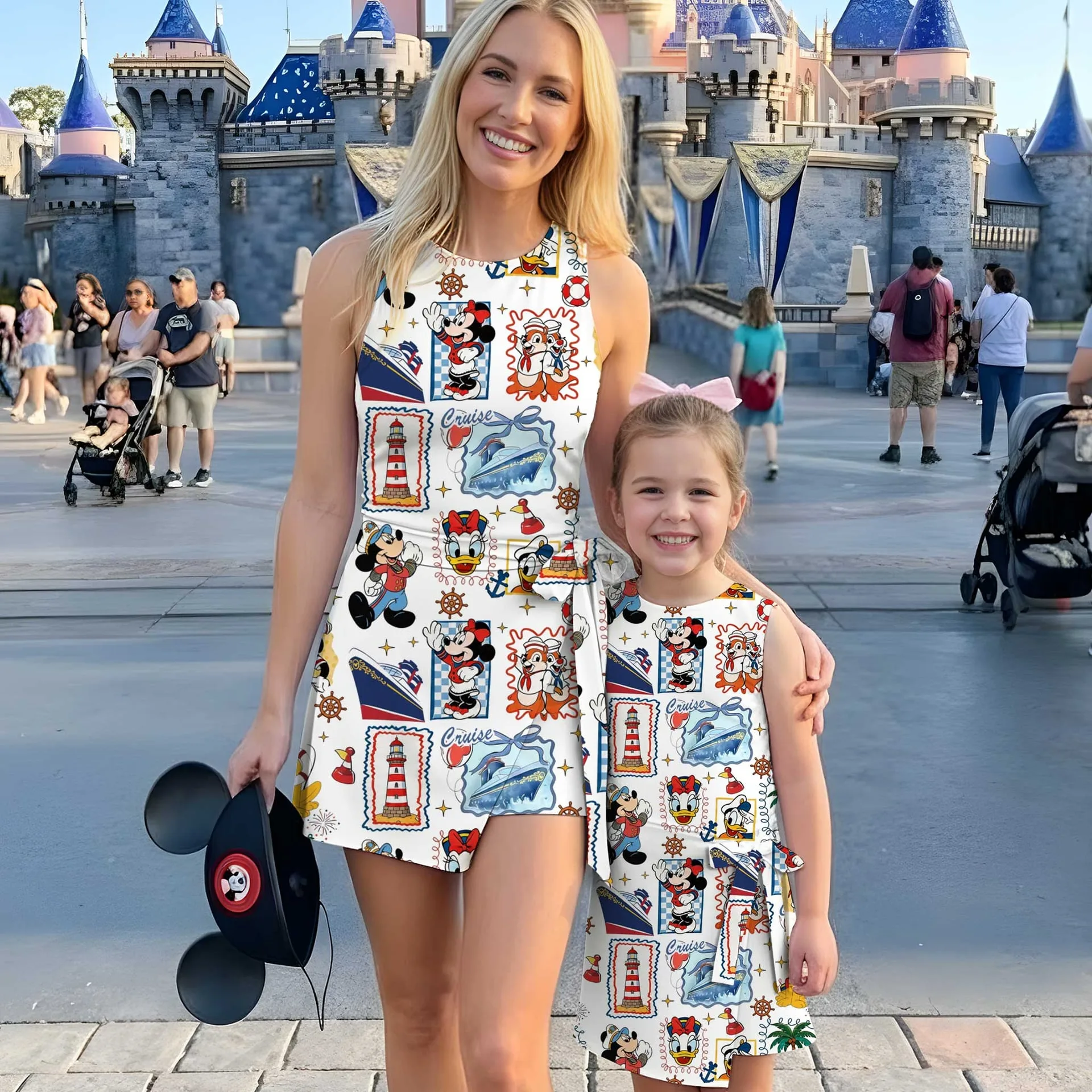 Girls Disney Mickey and Friends Cruise Tennis Dress Skirt, Family Matching Outfit
