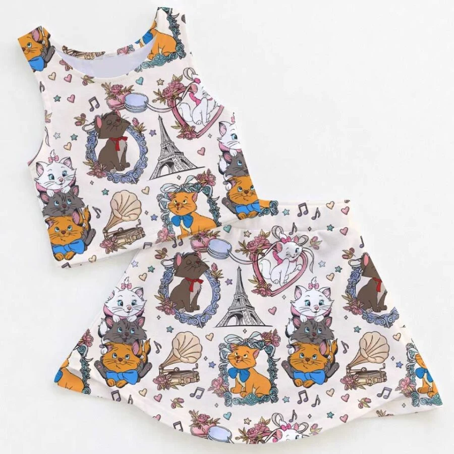 Aristocats Marie Dress Set, Disney Cat Family Vacation Outfit