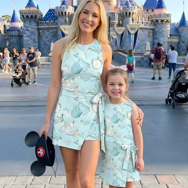 Girls Disney Cinderella Princess Fairytale Tennis Dress Skirt, Family Matching Outfit