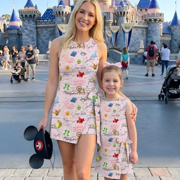 Girls Disney Princess Signature Tennis Dress Skirt, Family Matching Disney Outfit