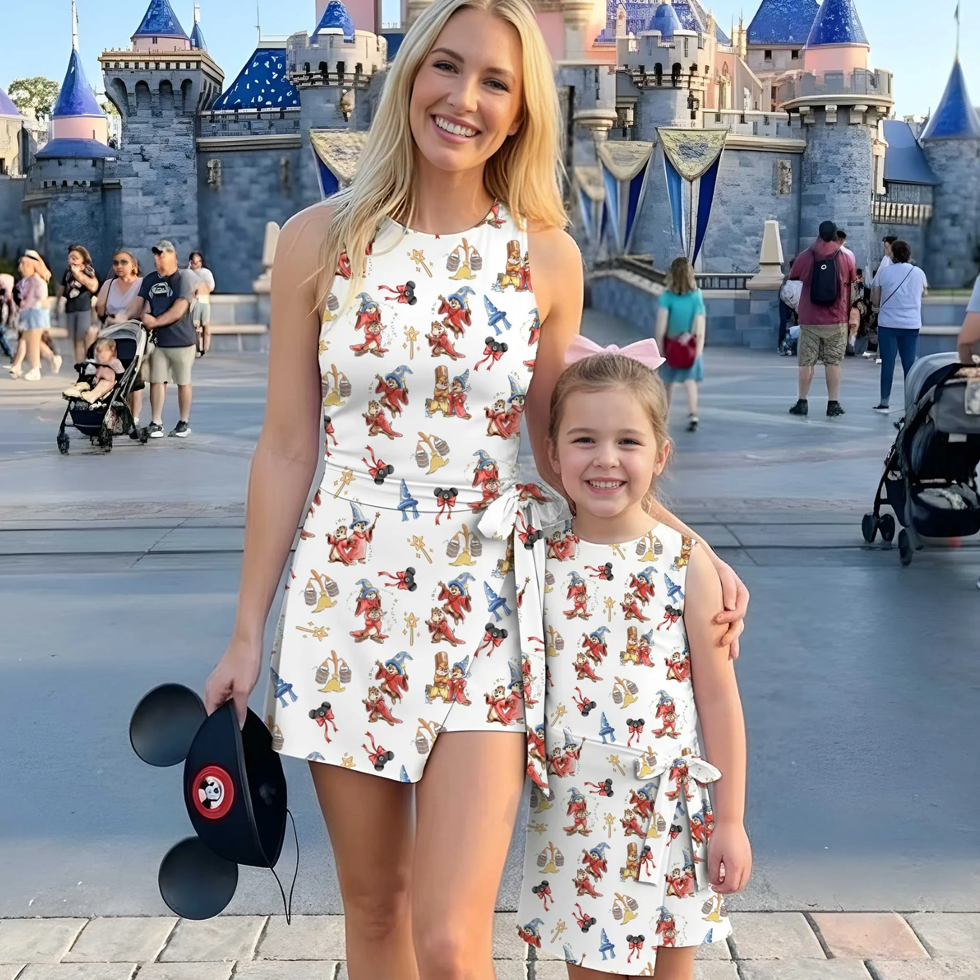 Girls Chip Dale Woodland Friends Tennis Dress Skirt, Family Matching Disney Outfit