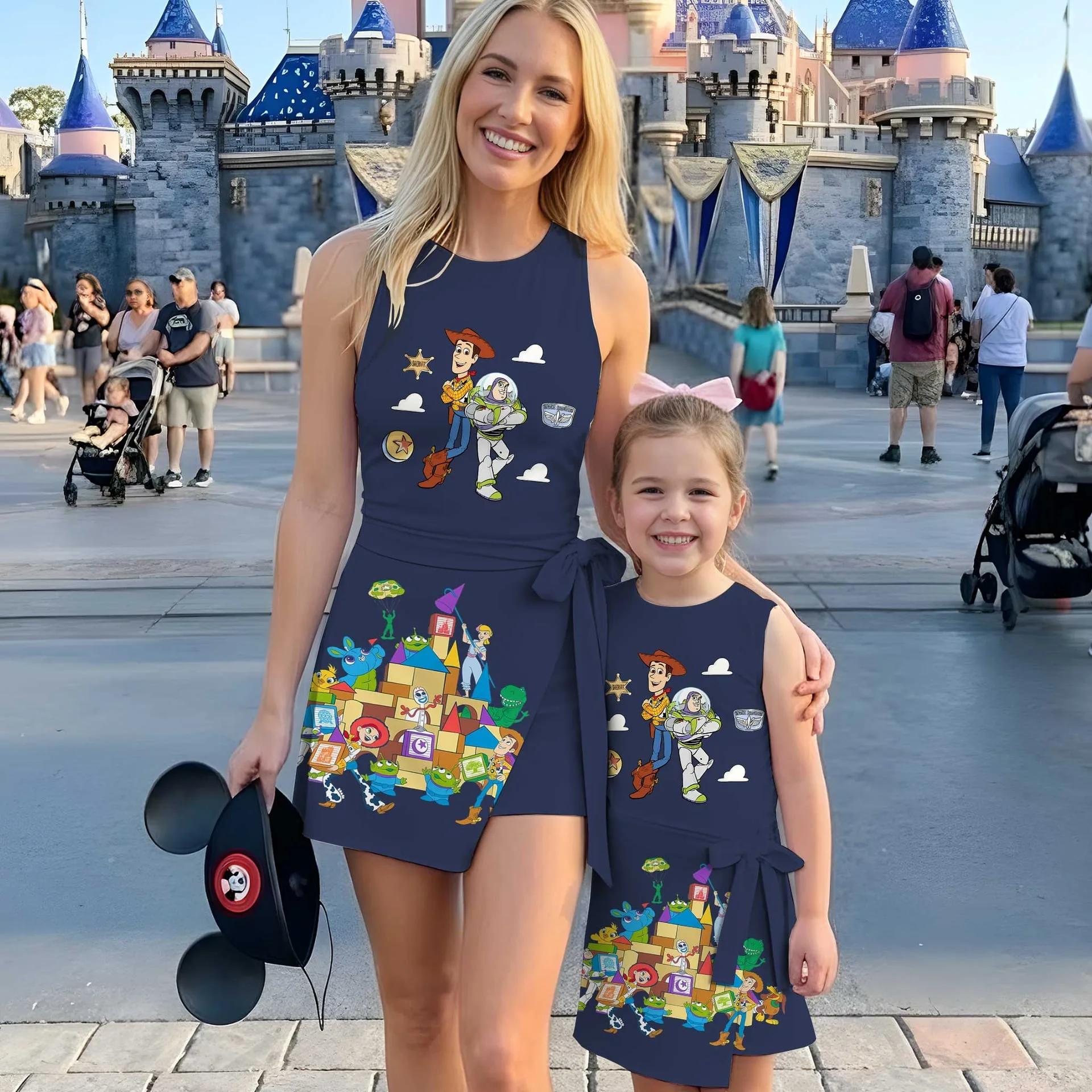 Girls Toy Story Castle Adventure Tennis Dress Skirt, Family Matching Disney Outfit