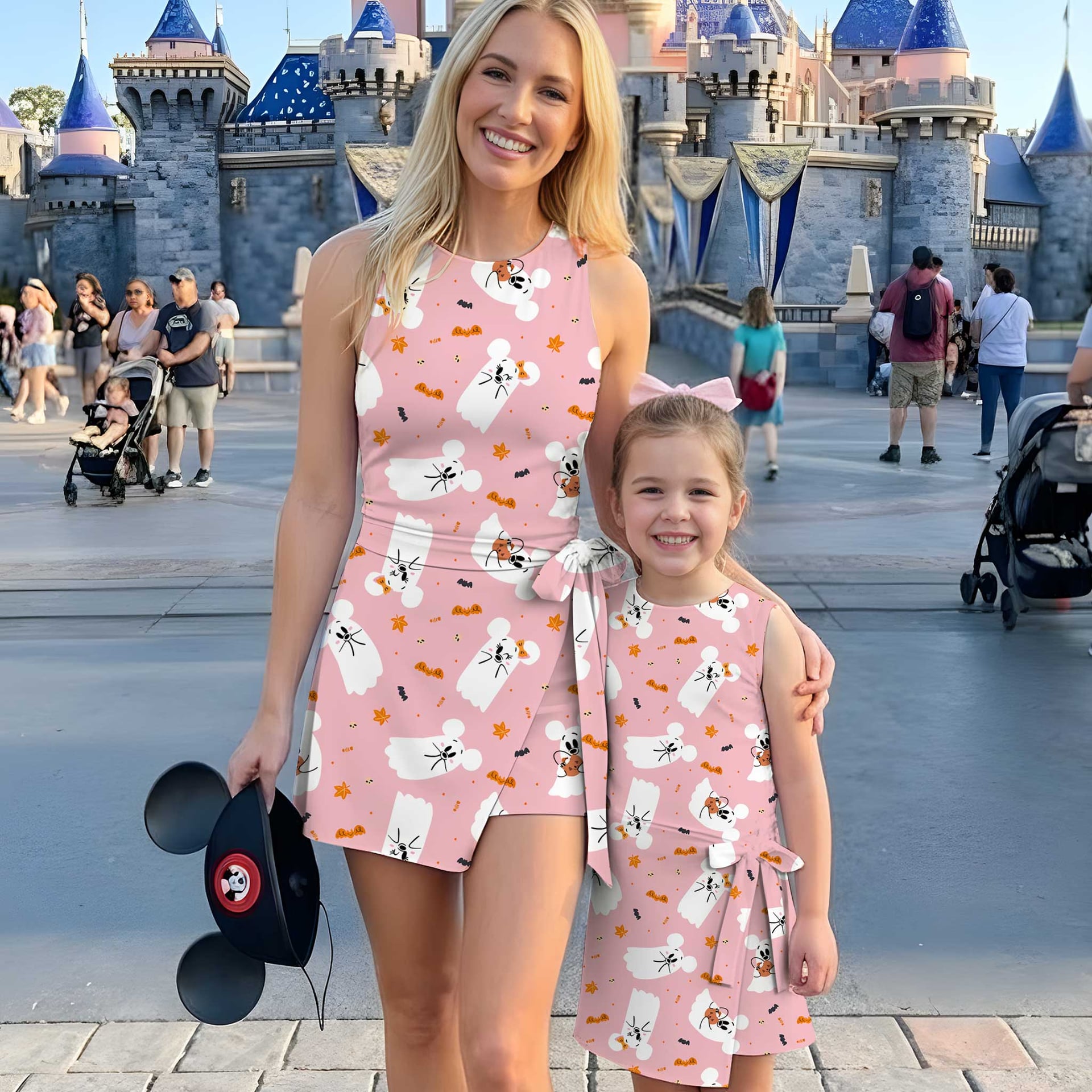 Girls Halloween Mickey Friends Tennis Dress Skirt, Family Matching Disney Outfit