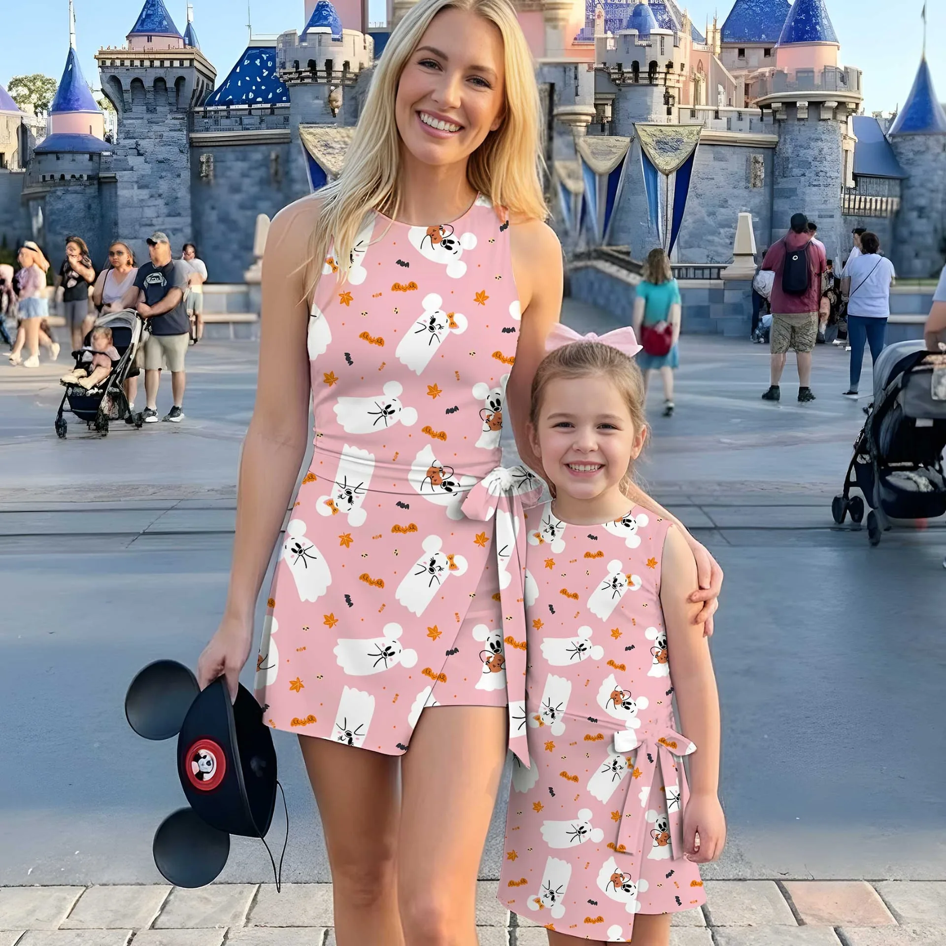 Girls Halloween Mickey Friends Tennis Dress Skirt, Family Matching Disney Outfit