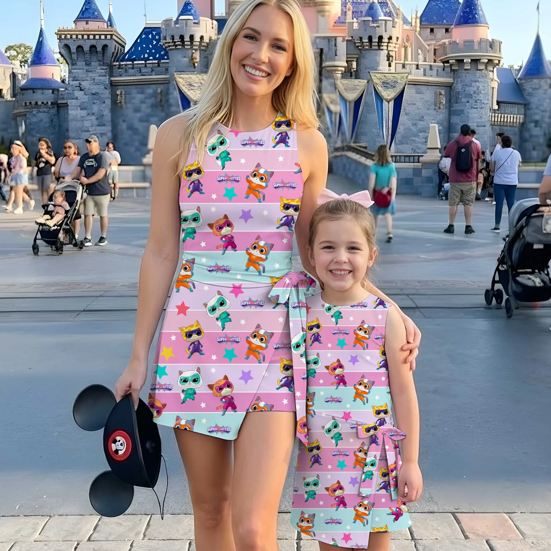 Girls SuperKitties Pastel Tennis Dress Skirt, Family Matching Disney Outfit