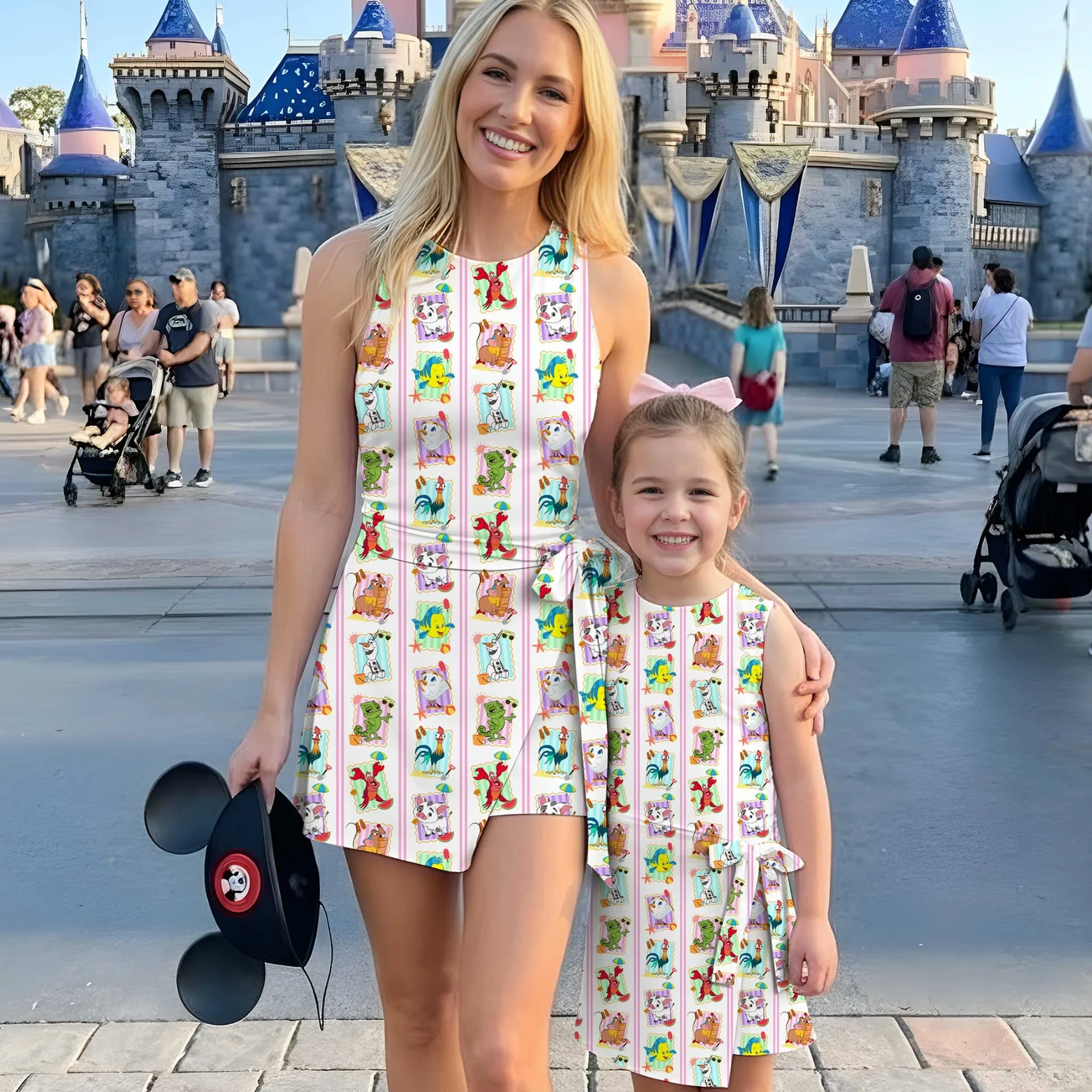 Girls Disney Magical Summer Tennis Dress Skirt, Family Matching Vacation Outfit