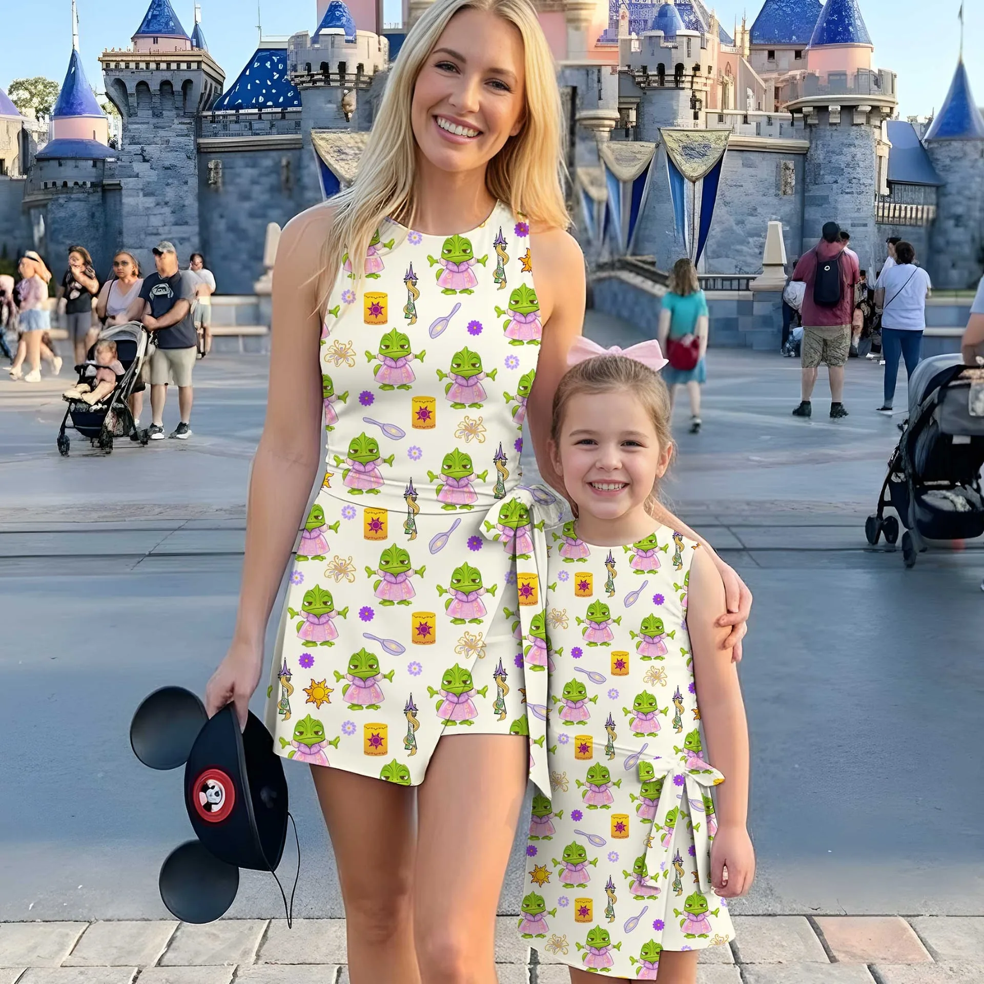 Girls Rapunzel Pascal Tennis Dress Skirt, Family Matching Disney Outfit