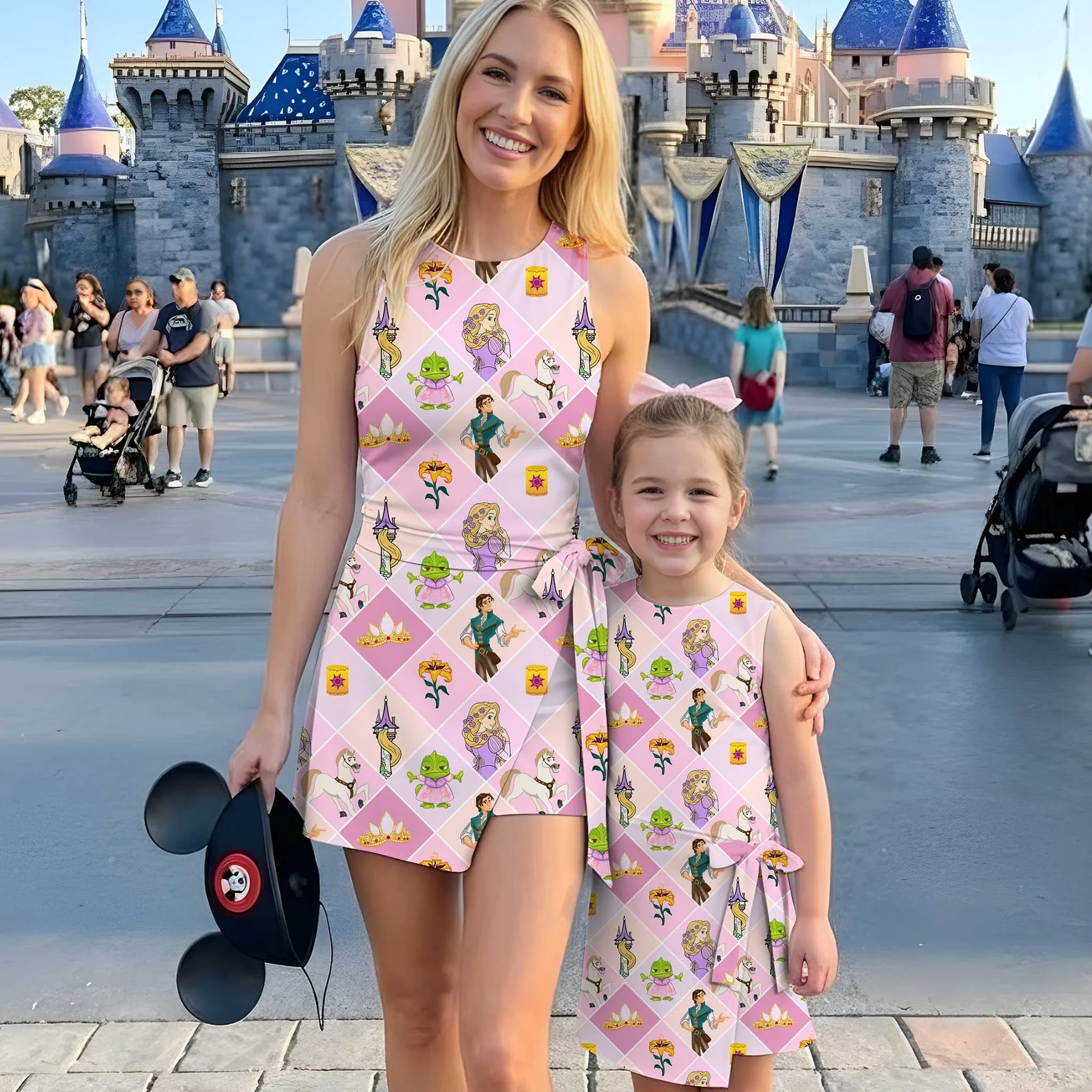Girls Rapunzel Tennis Dress Skirt, Family Matching Princess Outfit