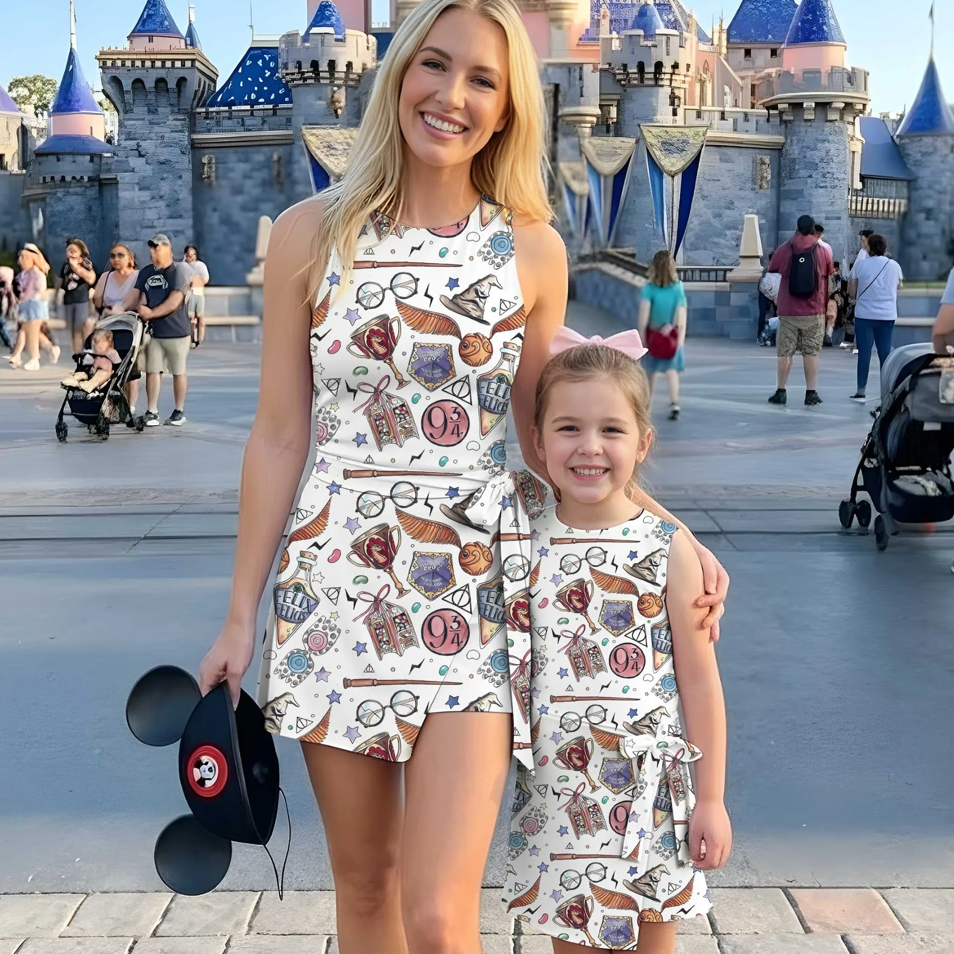 Girls Hogwarts Magic Tennis Dress Skirt, Family Matching Harry Potter Outfit