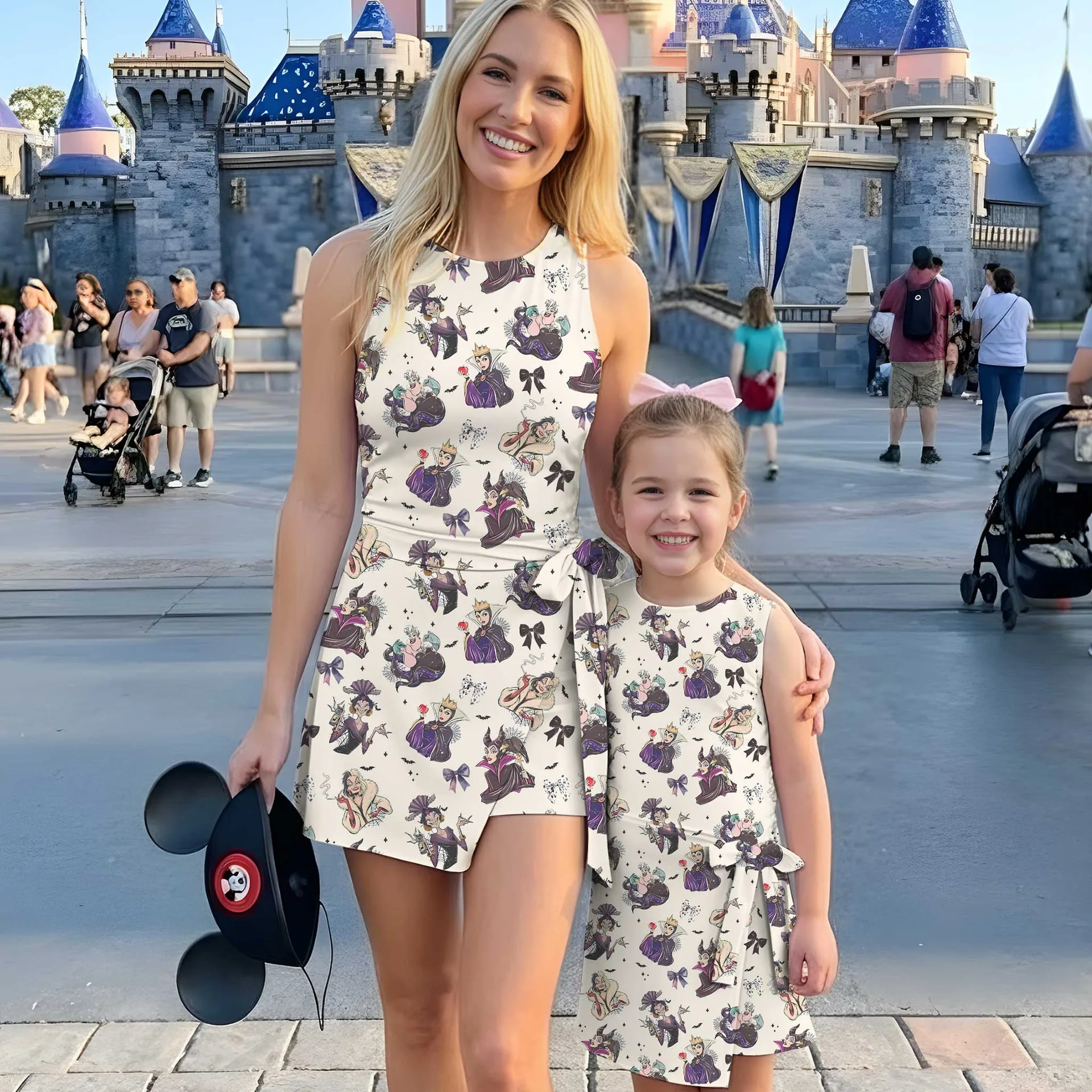 Girls Disney Villains Tennis Dress Skirt, Family Matching Halloween Outfit