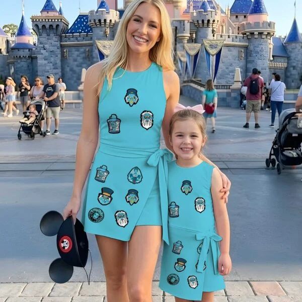 Girls Haunted Mansion Tennis Dress Skirt, Family Matching Disney Outfit