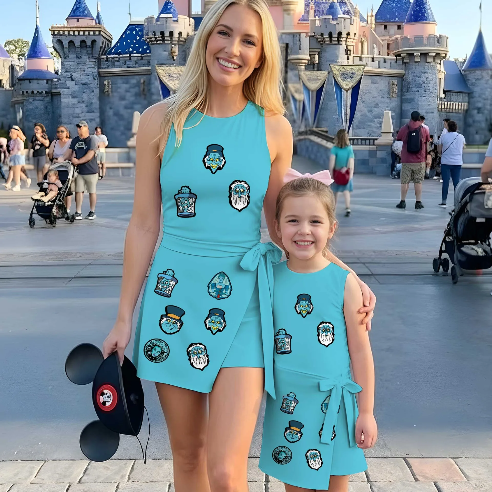 Girls Haunted Mansion Tennis Dress Skirt, Family Matching Disney Outfit