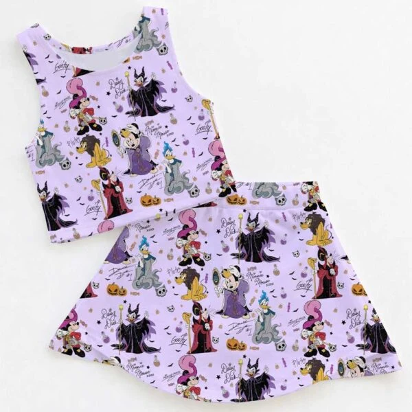 Mickey & Friends Villains Halloween Dress Set, Spooky Family Vacation Outfit