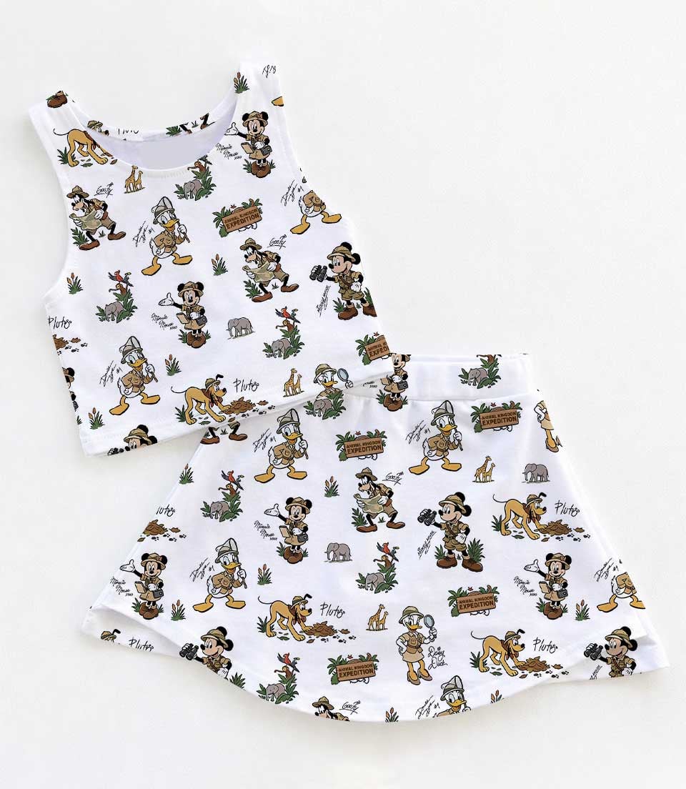 Disney Animal Kingdom Dress Set, Safari Adventure Vacation Outfit