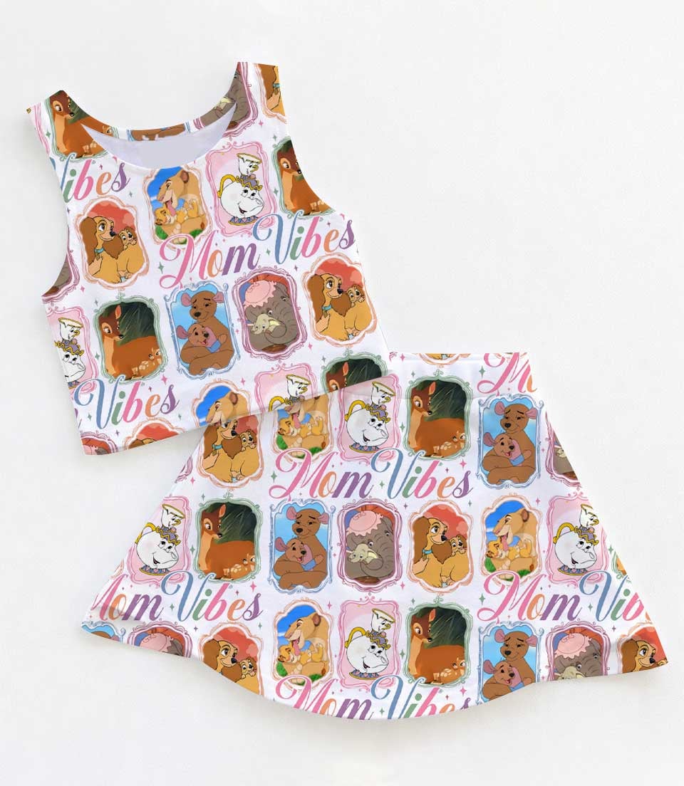 Disney Mom Vibes Dress Set, Character Vacation Outfit