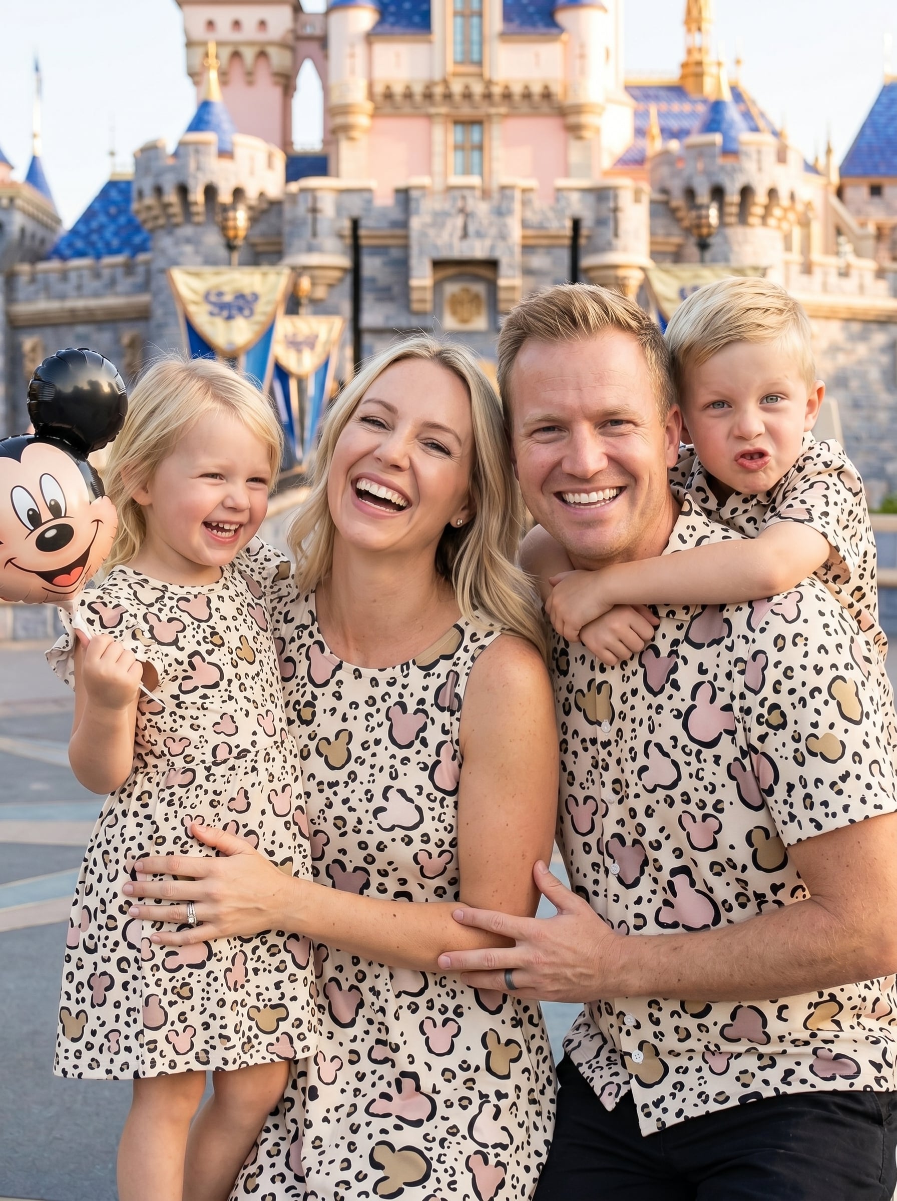 Leopard Mickey Matching Family Set, Disney Family Vacation Outfit, Disneyland Trip Clothes