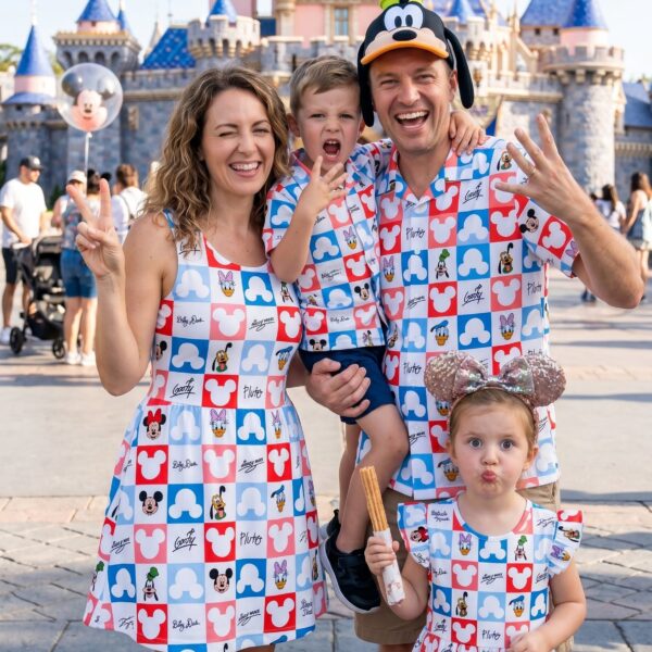 Mickey & Friends Matching Family Set, Disney Family Vacation Outfit, Disneyland Trip Clothes