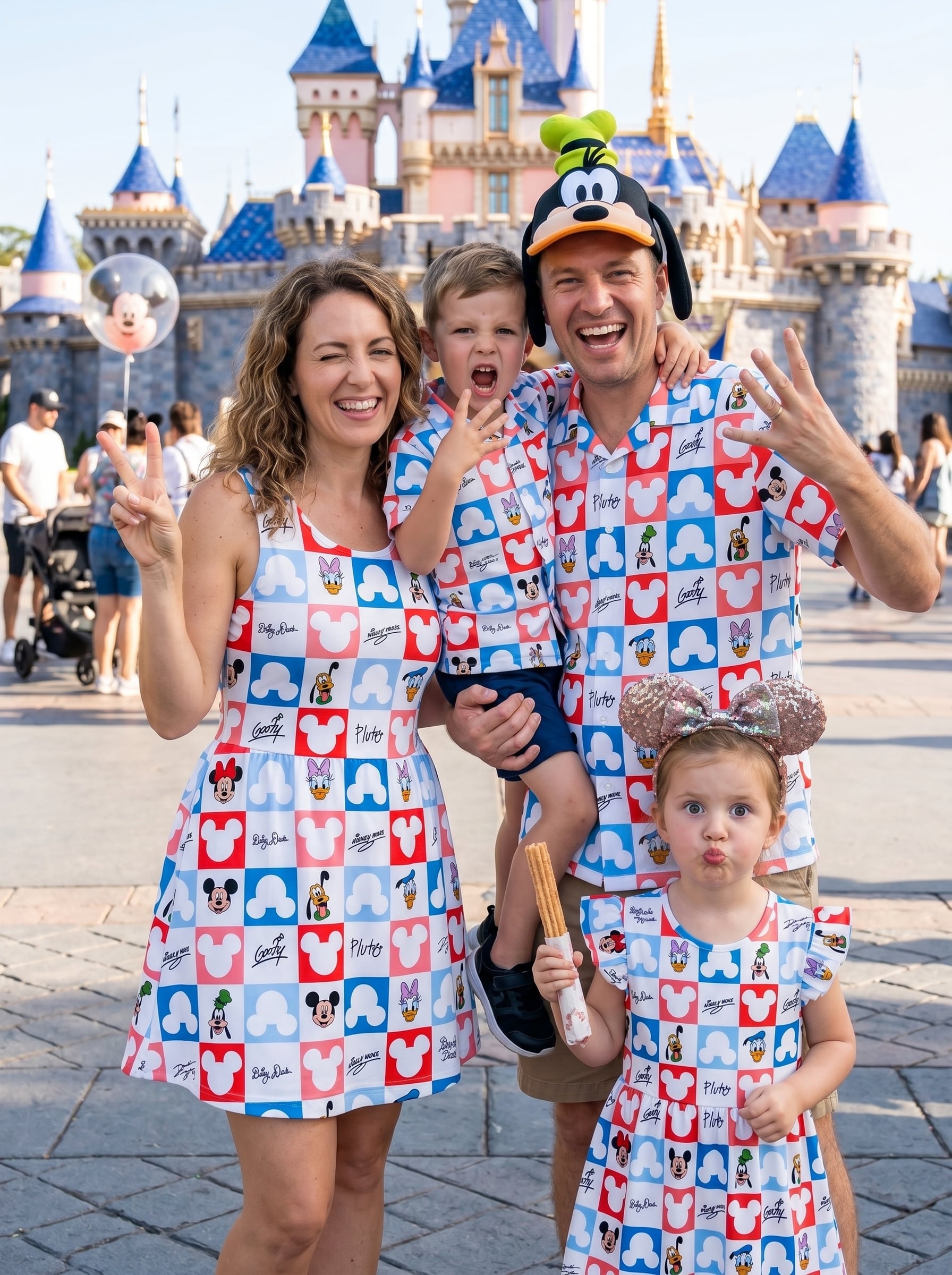 Mickey & Friends Matching Family Set, Disney Family Vacation Outfit, Disneyland Trip Clothes