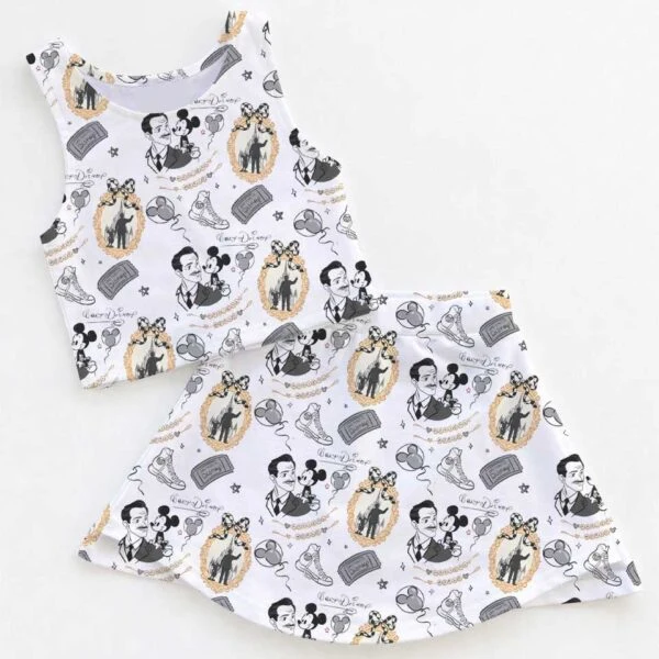 Disney Walt Disney & Mickey Mouse Matching Mom and Me Dress Set, Family Vacation Theme Park Outfit