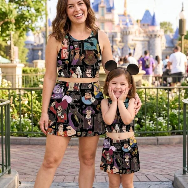 Disney Villains Matching Dress Set, Mom And Me Outfit, Disney Park Vacation Clothes