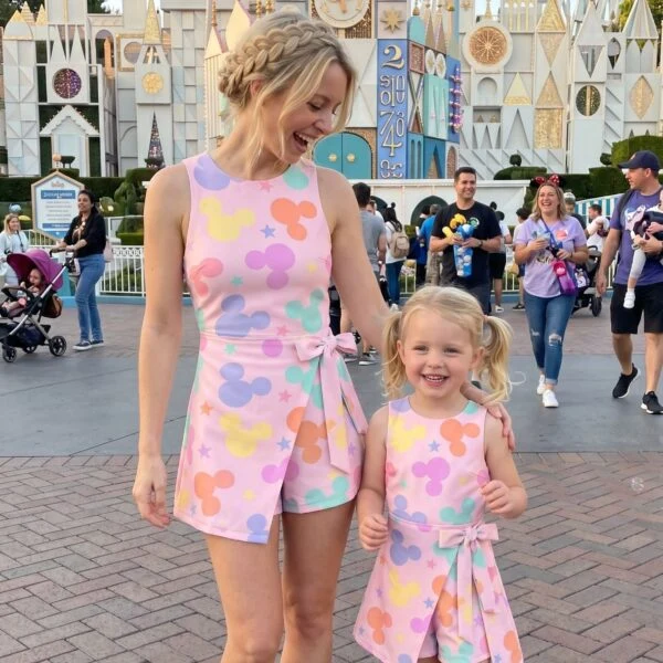 Pastel Mickey Tennis Dress Skirt, Disney Park Vacation Outfit, Pastel Mickey Skort Dress
