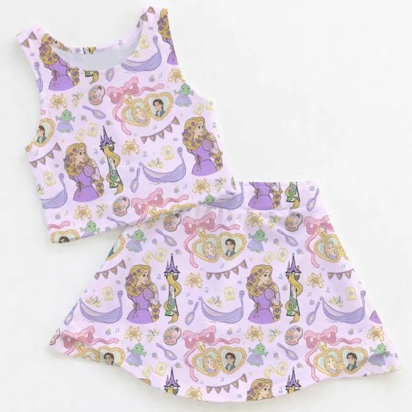 Disney Tangled Rapunzel Matching Mom and Me Dress Set, Family Vacation Theme Park Outfit