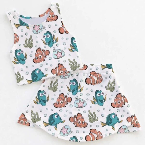 Disney Finding Nemo Dress Set, Under the Sea Vacation Outfit