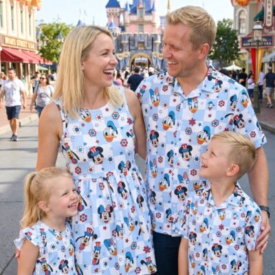 Patriotic Disney Matching Family Set, Mickey And Friends Outfit, Disneyland Family Trip Clothes