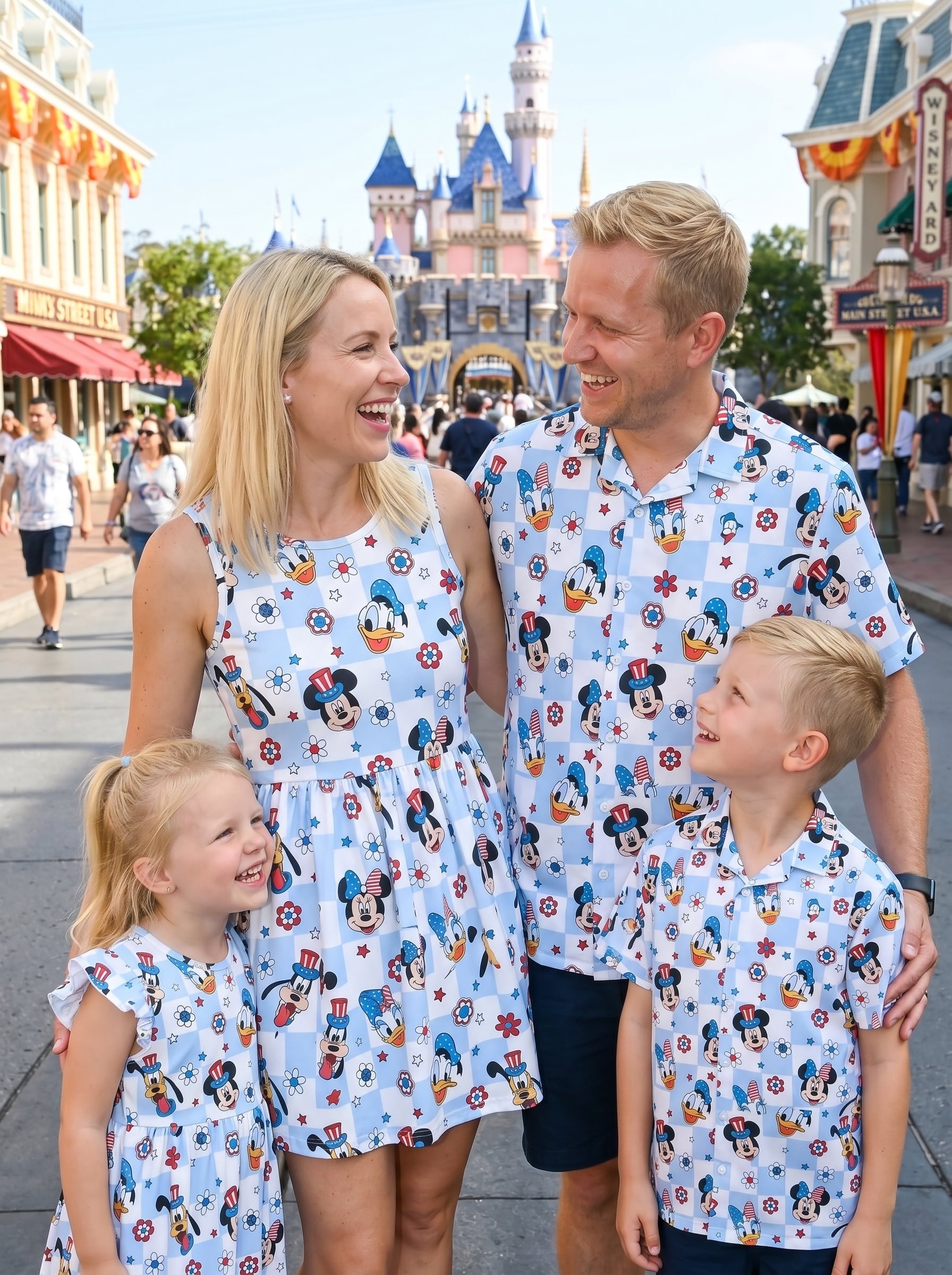 Patriotic Disney Matching Family Set, Mickey And Friends Outfit, Disneyland Family Trip Clothes