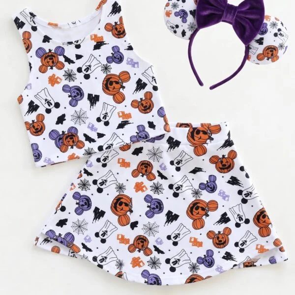 Disney Halloween Matching Dress Set, Mom And Me Cartoon Outfit, Disneyland Family Trip Clothes