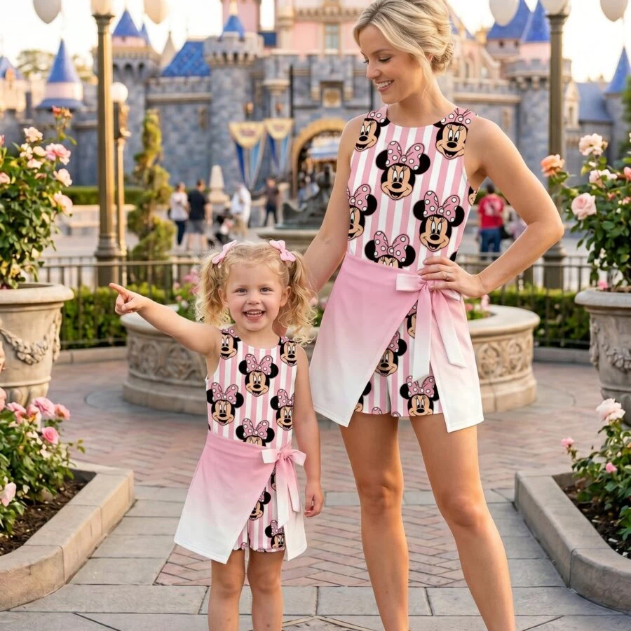 Minnie Mouse Ombre Tennis Dress Skirt, Disney Tennis Skort For Women